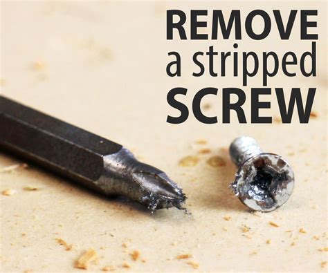 removing a small stripped screw